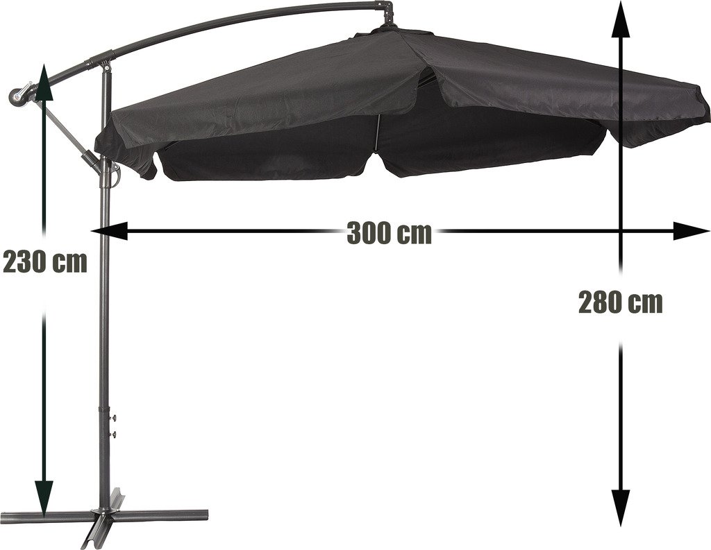 DREAMO Garden Umbrella Cantilever Size