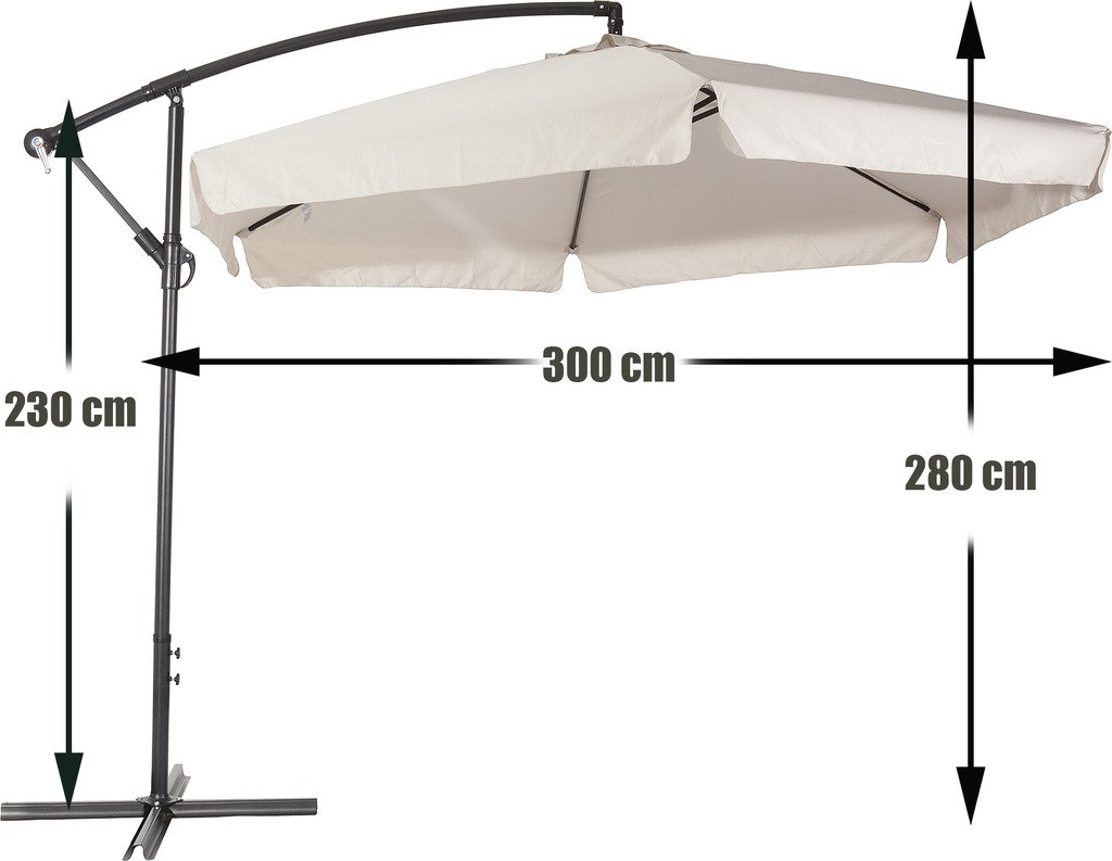 DREAMO Garden Umbrella Cantilever Size